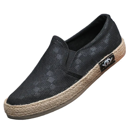 Espadrilles Homme Toile – Texture Tressée Slip-On