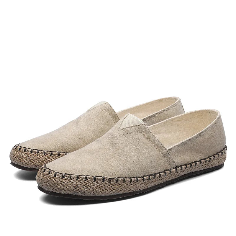 Espadrilles Homme Toile – Slip-On Semelle Jute