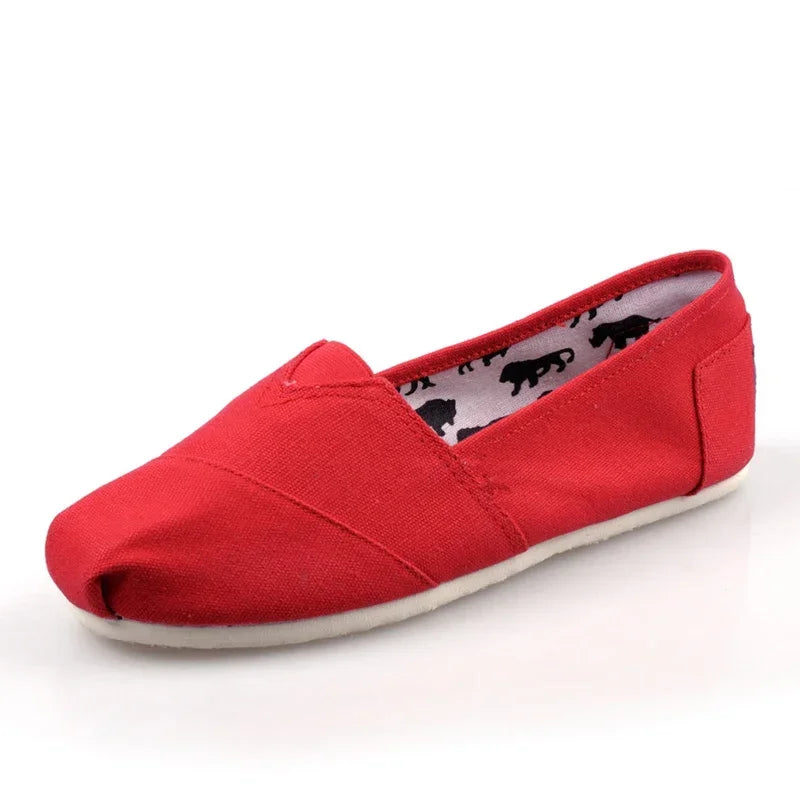 Espadrilles Femme Canvas – Bout Pointu Sans Lacets