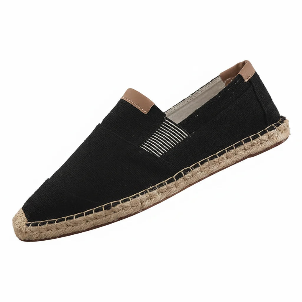 Espadrilles Homme – Bout Rond Couture Apparente Slip-On