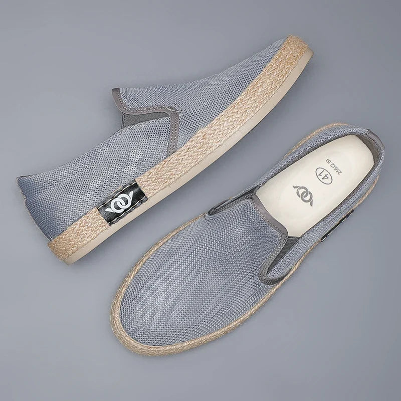 Espadrilles Homme Toile – Texture Tressée Slip-On