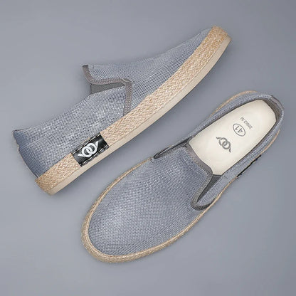 Espadrilles Homme Toile – Texture Tressée Slip-On