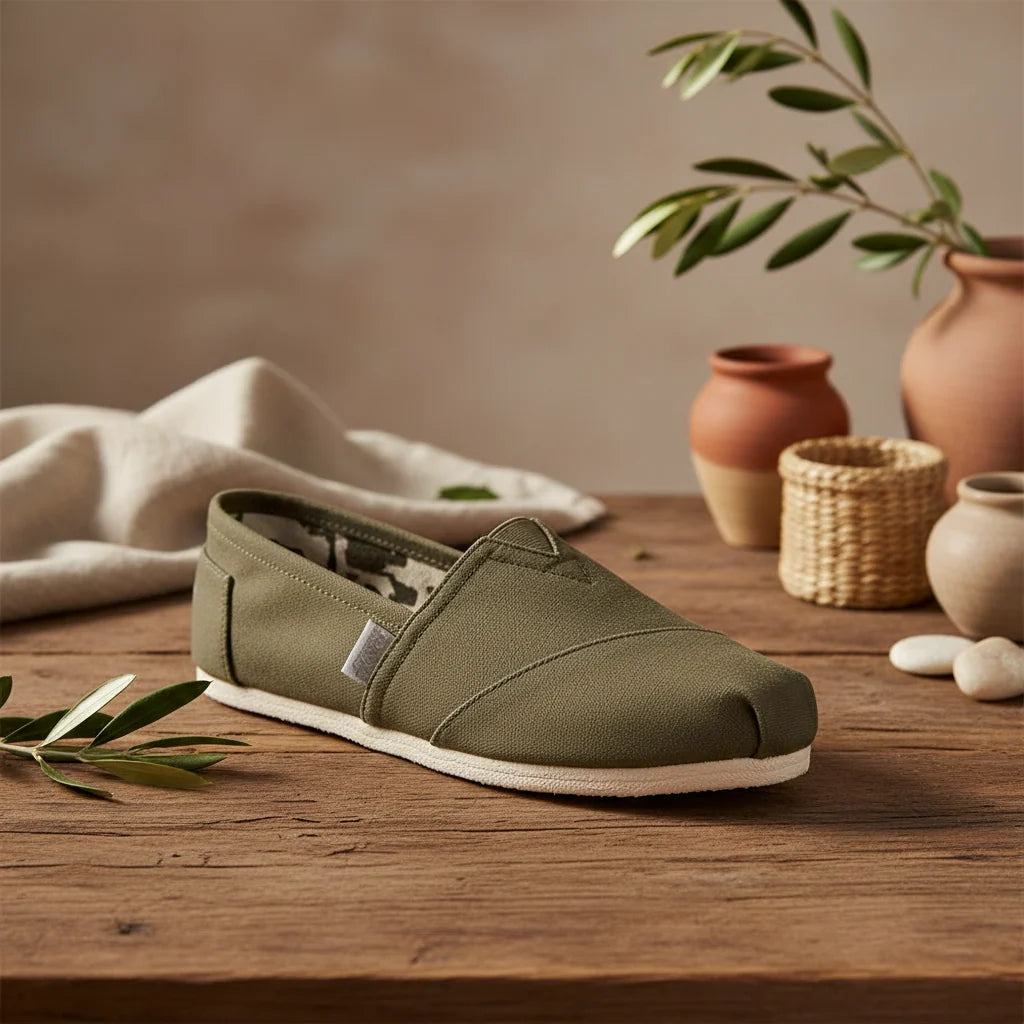 Espadrilles Femme Canvas – Bout Pointu Sans Lacets