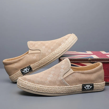 Espadrilles Homme Toile – Texture Tressée Slip-On